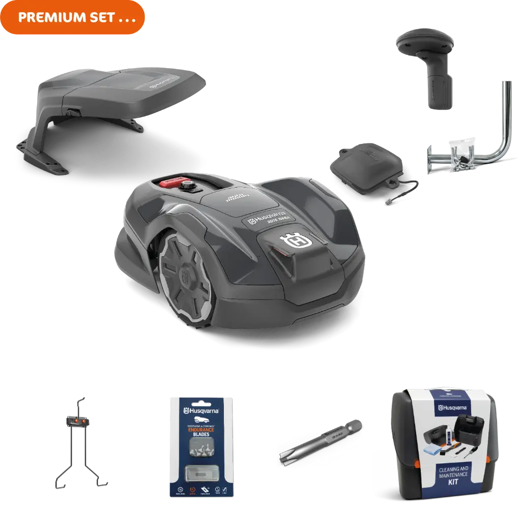 Husqvarna Automower 305E Nera Premium combo