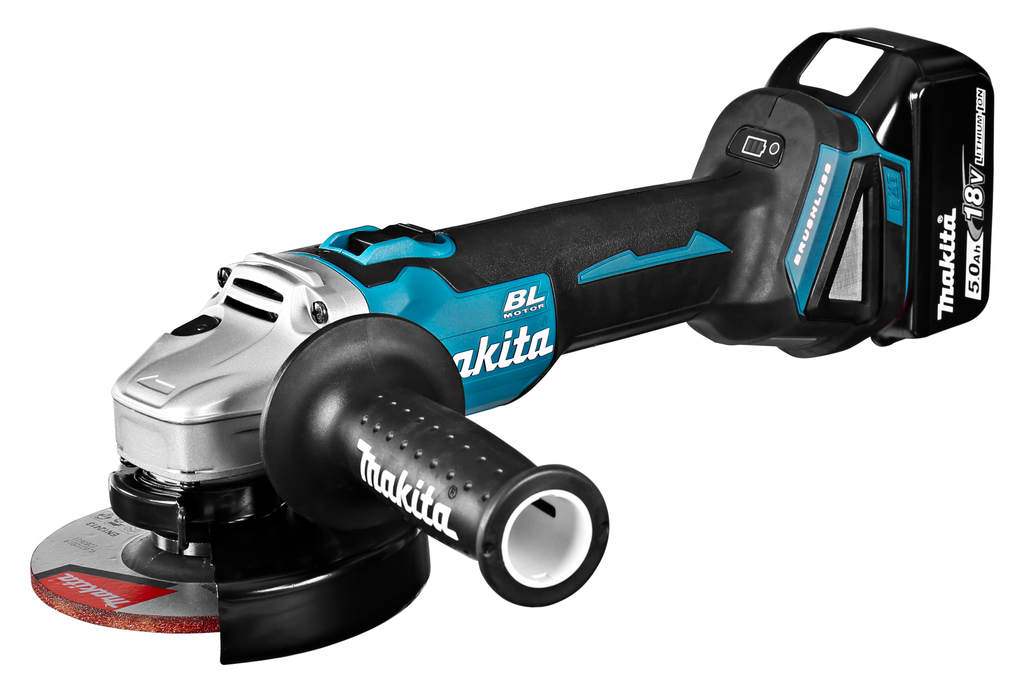 Makita 18 V Haakse slijper 125 mm