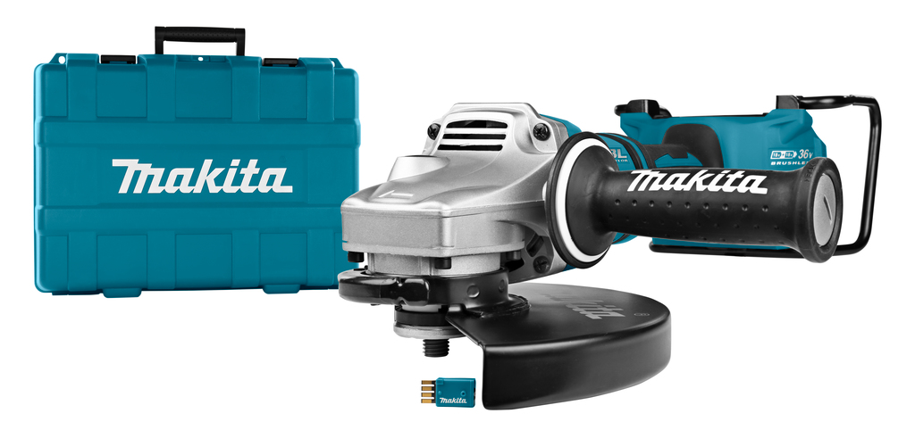 Makita 2x18 V Haakse slijper 230 mm
