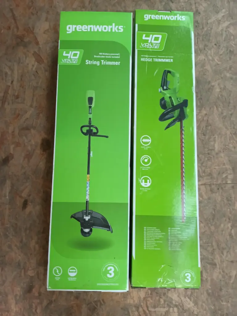 Greenworks Set Trimmer en Heggenschaar (NIEUW)