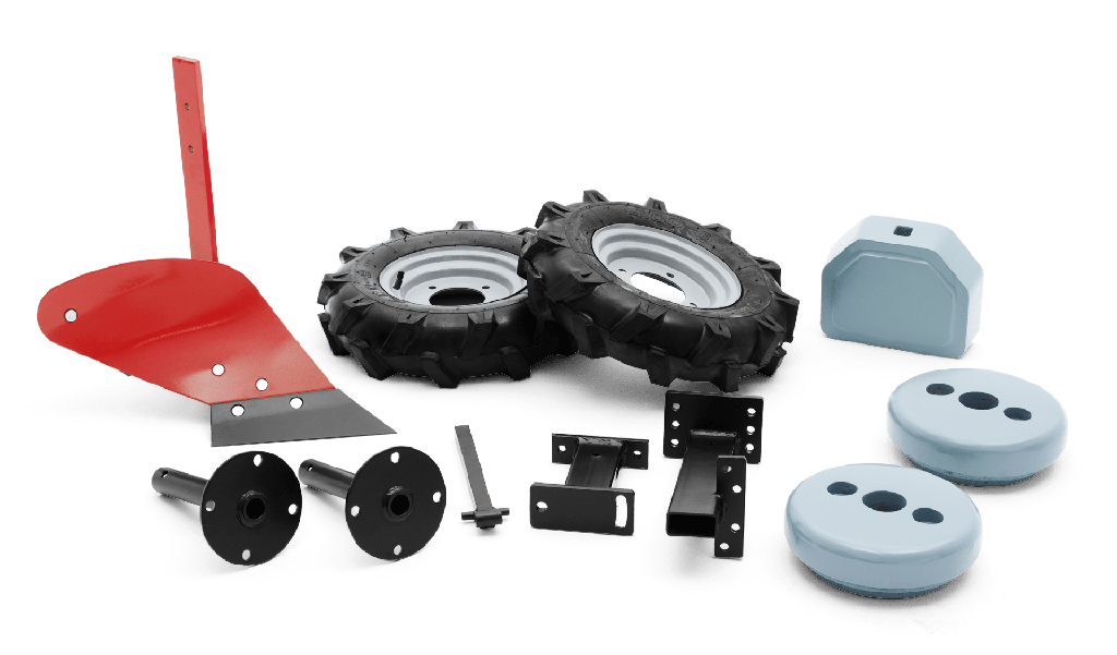 [579486101] Husqvarna ploegset met rubberen wielen en gewichten