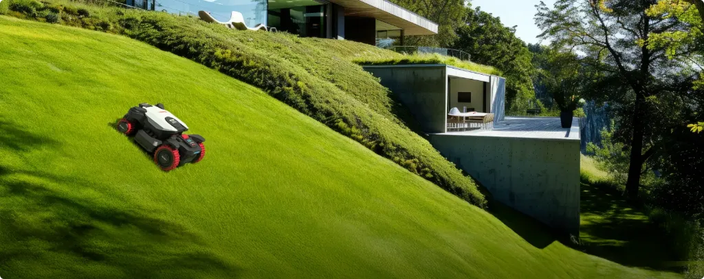 Kress EyePilot® 4×4 RTKⁿ 1500m² AI AWD robotmaaier met Stereo VSLAM camera,  ZeroTrim